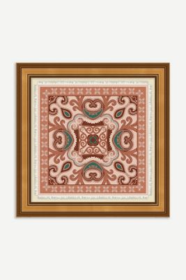 Patterned Scarf Mauve Wall Art