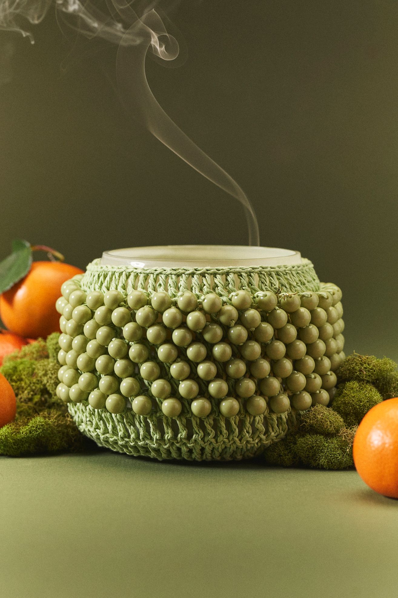 The Beaded Gather Candle by Anthropologie: Fruity Clementine & Jasmine - Clementine & Jasmine, M