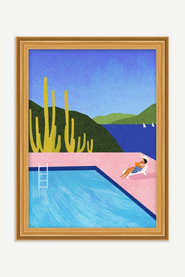 Anthropologie Poolside Paradise Wall Art In Multi