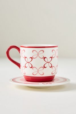 Maeve Stoneware Espresso Cup & Saucer