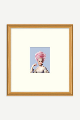 Anthropologie The Pink Crown Wall Art In Multi