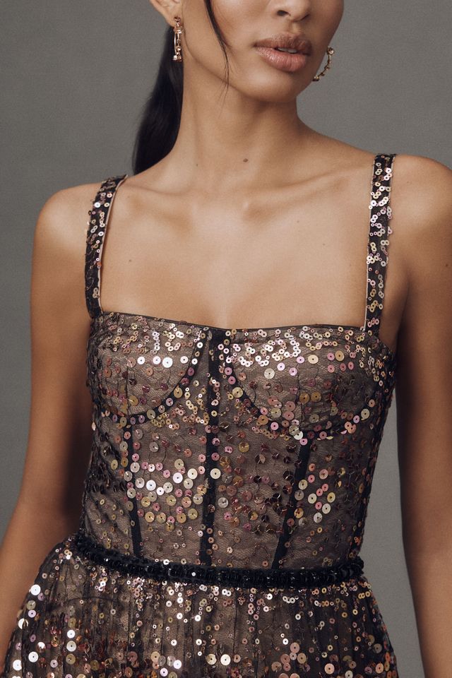 Bronx and Banco Midnight Embellished Maxi Gown #1