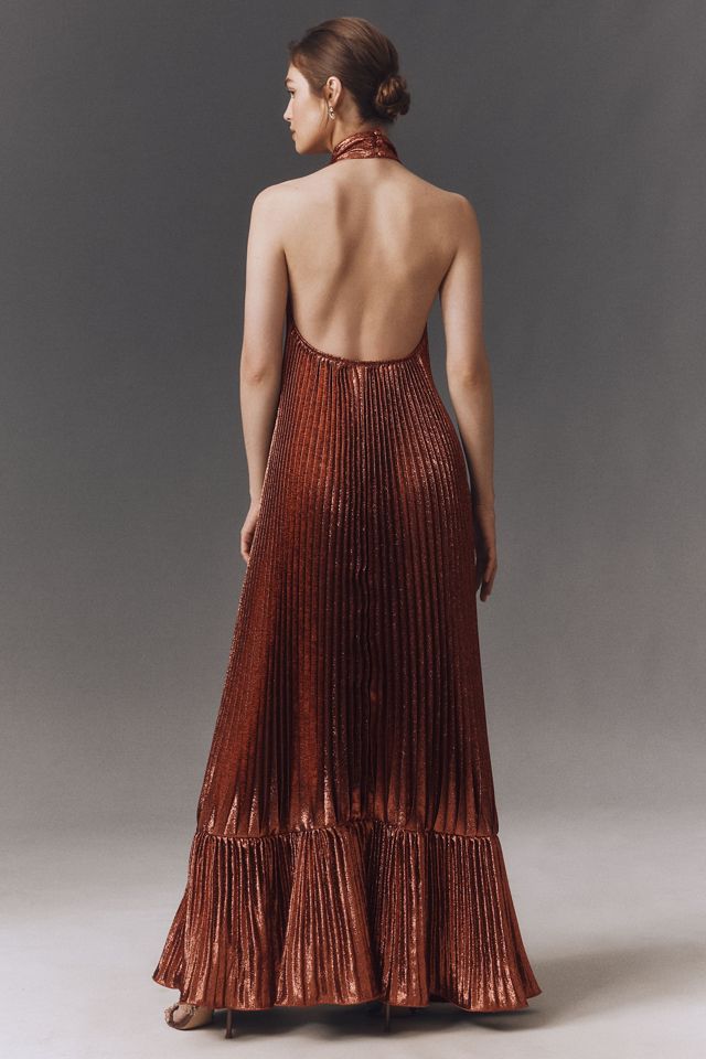 L'IDÉE Libertie Velvet Halter Gown #2