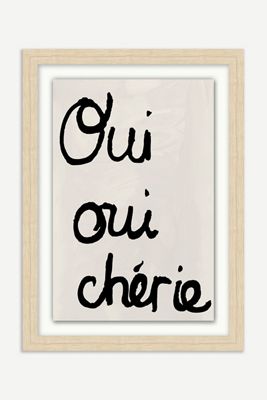 Oui Oui Chérie Wall Art