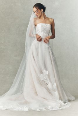 Jenny Yoo Gwendolyn Floral Chapel Veil