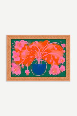 Neon Bloom Wall Art