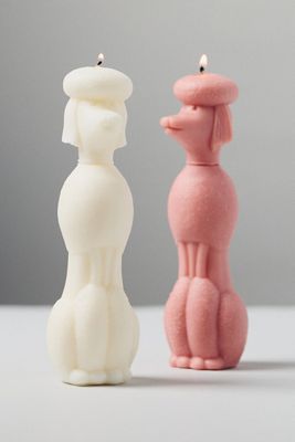 Davie Ocho Candle Co. Poodle Decorative Shaped Wax Candle