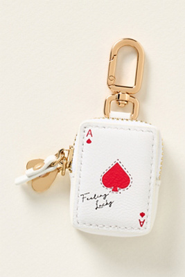 Posh Tech Airtag Icon Bag Charm In White