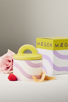 MAEGAN Pablo Pot Floral Water Lotus & Rose Ceramic Candle