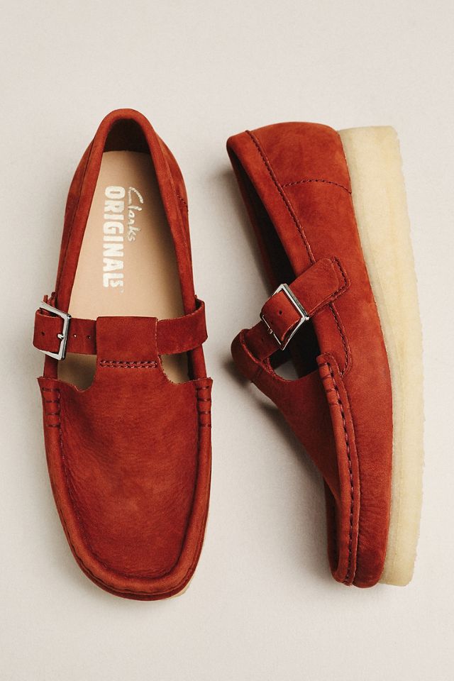 Clarks Wallabee T-Strap Flats #1