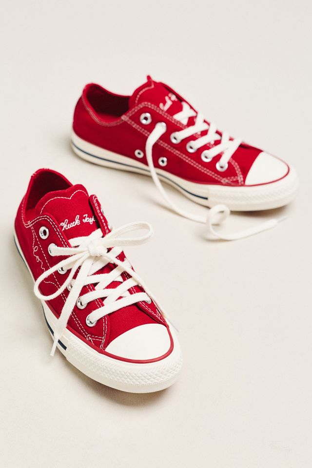 Converse Chuck Taylor Low-Top Stitched Sneakers | Anthropologie