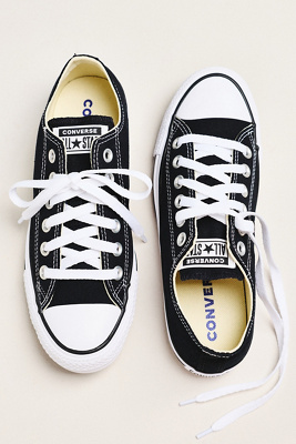 Converse Chuck Taylor All-star Canvas Low-top Sneakers In Black
