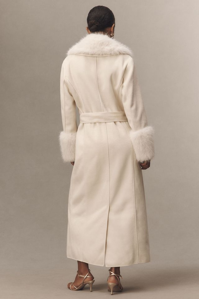 Elliatt Aria Faux-Fur Trim Belted Coat
