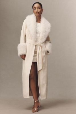 Elliatt Aria Faux-Fur Trim Belted Coat