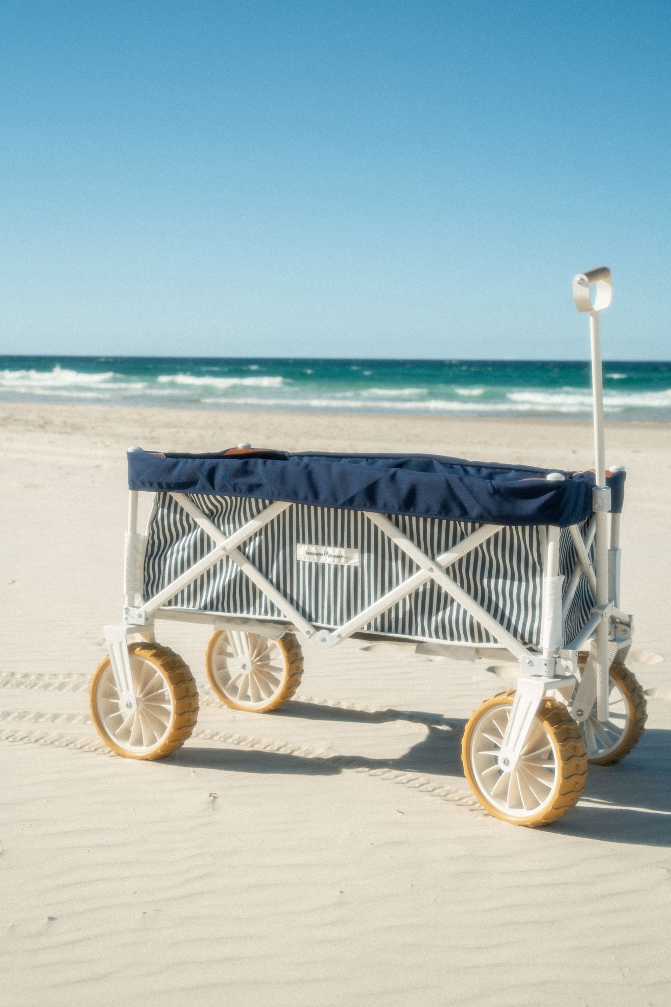 Business & Pleasure Co. The Beach Cart - Navy Stripe, Standard, One Size