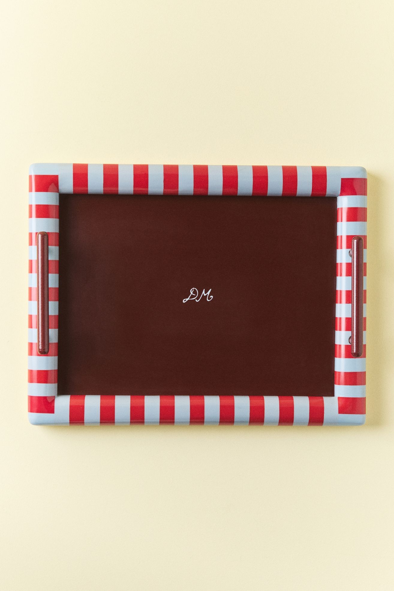 Striped Damson Madder Tray - Red Stripe, Standard, Assorted