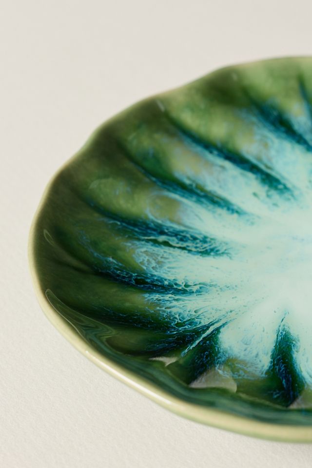 Lilypad Portuguese Stoneware Canape Plate #2