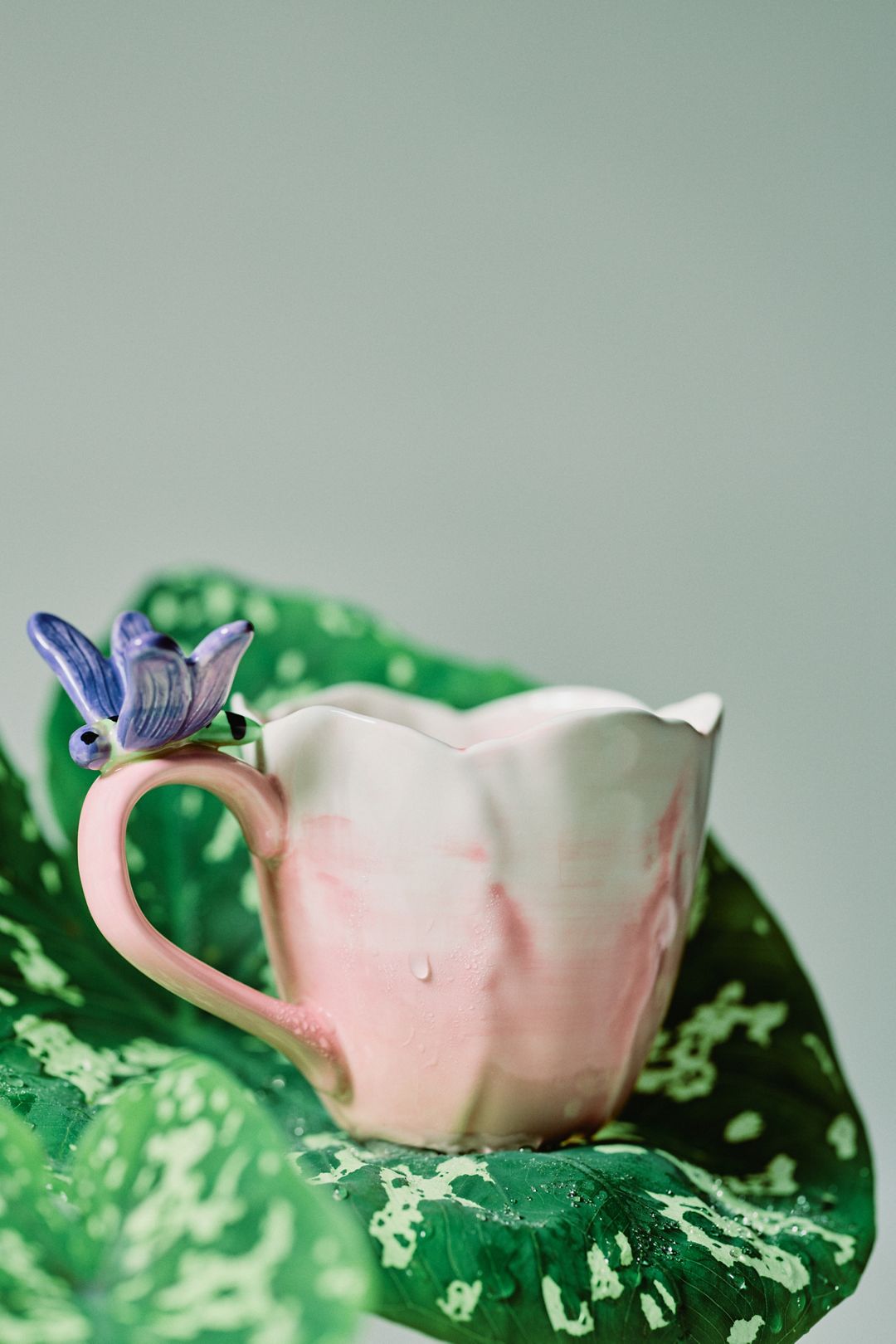 Reed Stoneware Teacup - Pink Lotus, Standard, One Size