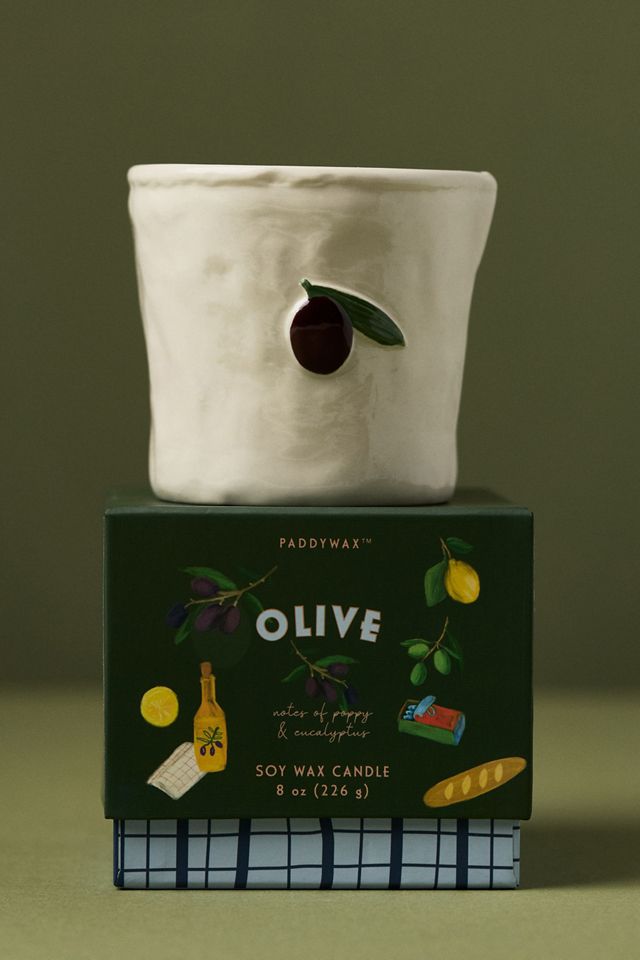 Bistro Fresh Olive Ceramic Candle #1