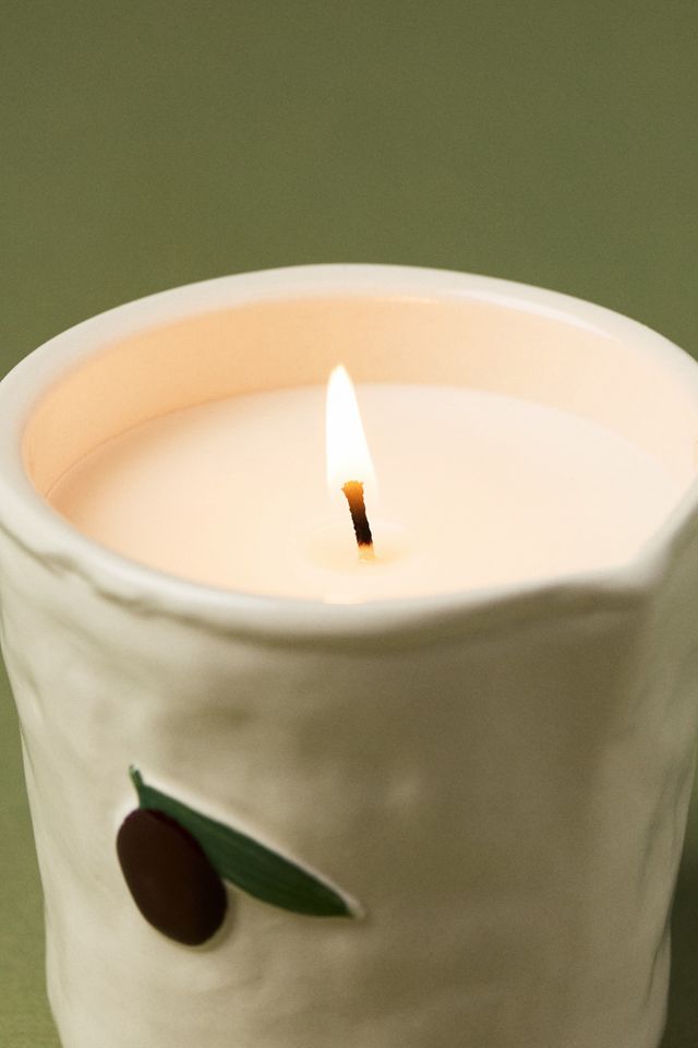 Bistro Fresh Olive Ceramic Candle #2