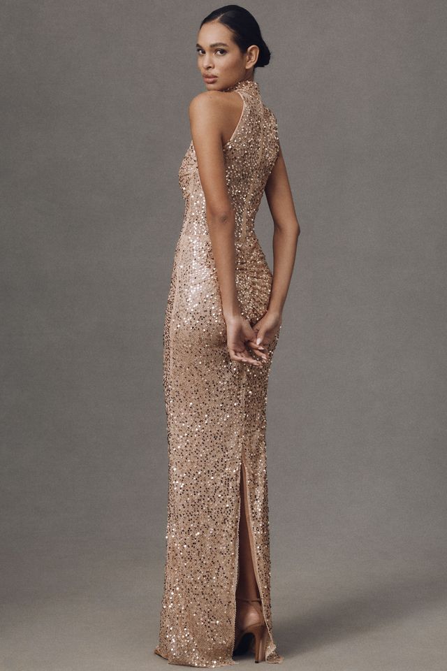 Delfi Collective Avelie Ruched Sequin Dress #3