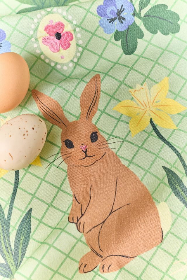 Easter Bunny Dish Towel #2