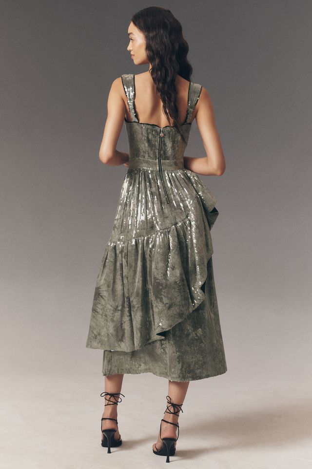 CeliaB Silvermoon Sequin Maxi Dress #1