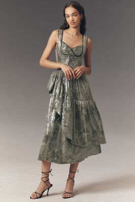 CeliaB Silvermoon Sequin Maxi Dress