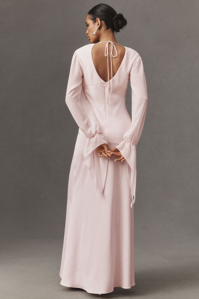 Mare Mare Long-Sleeve Square-Neck Maxi Dress #1