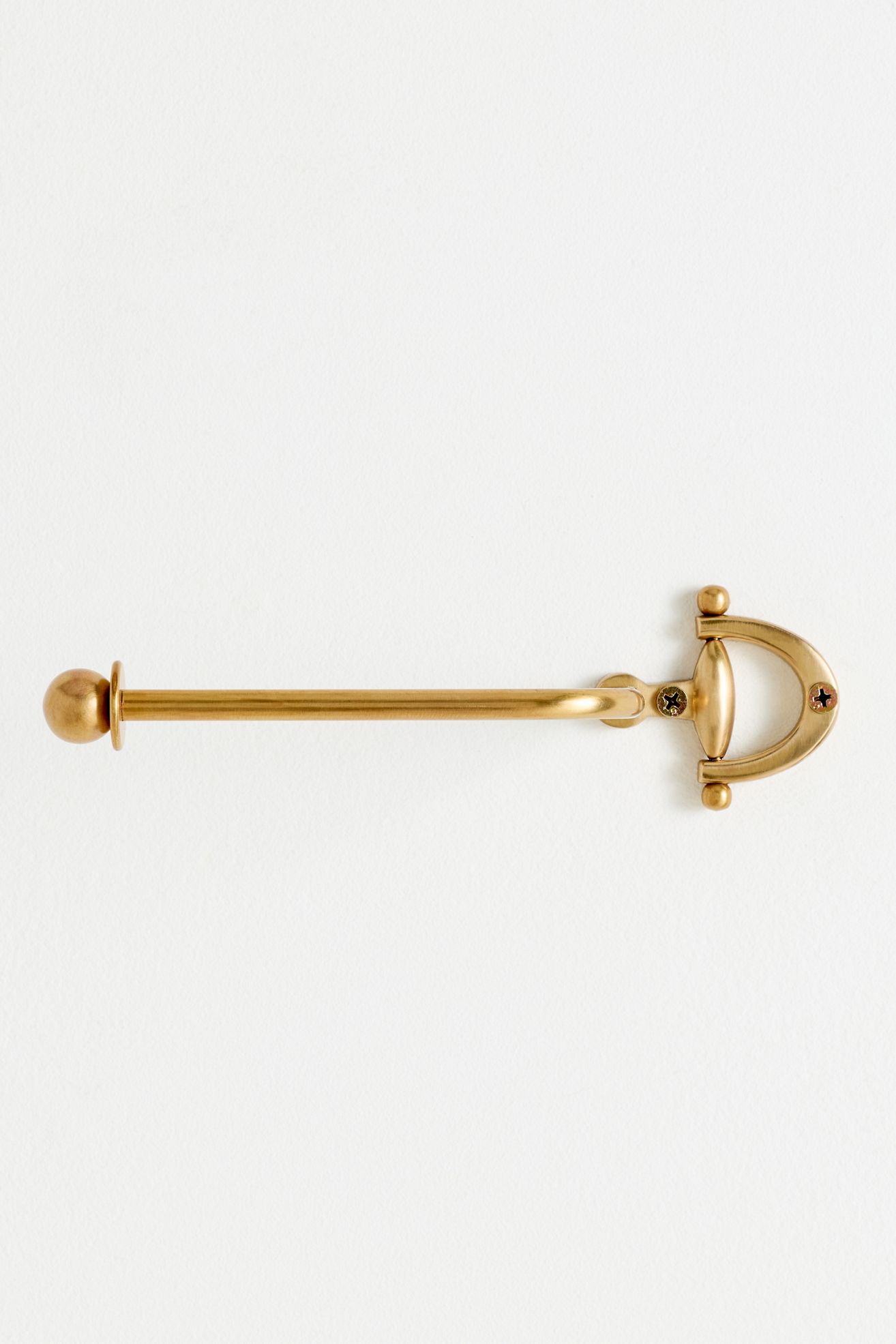 Equestrian Brass Toilet Paper Holder - Antiqued Brass, One Size