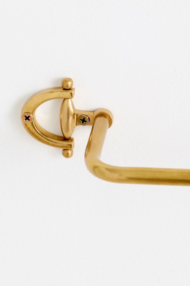 Equestrian Brass Towel Bar #3