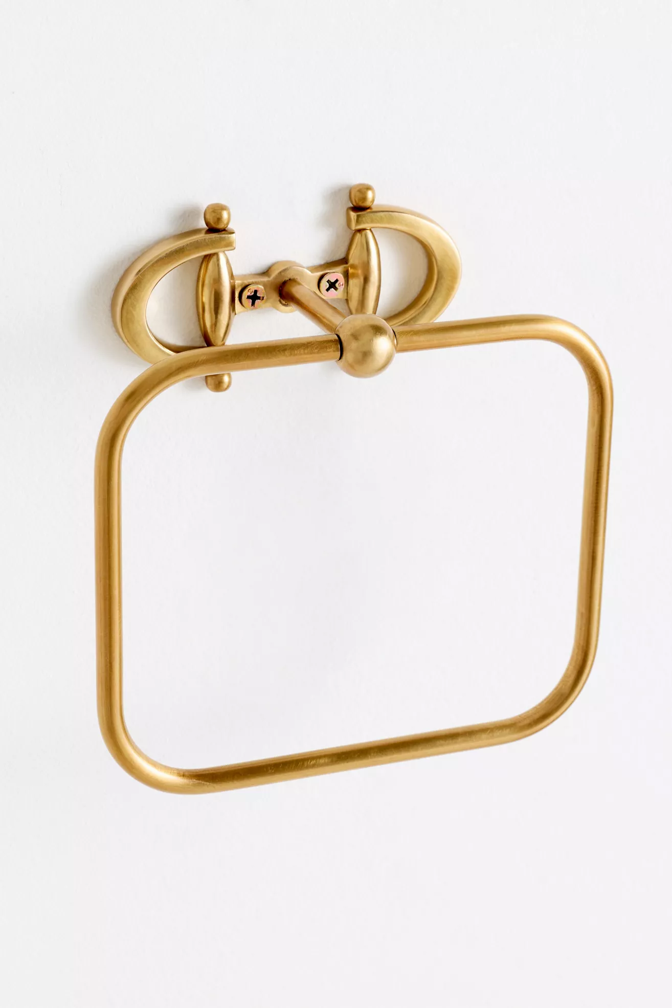Equestrian Brass Towel Ring - thumbnail 3