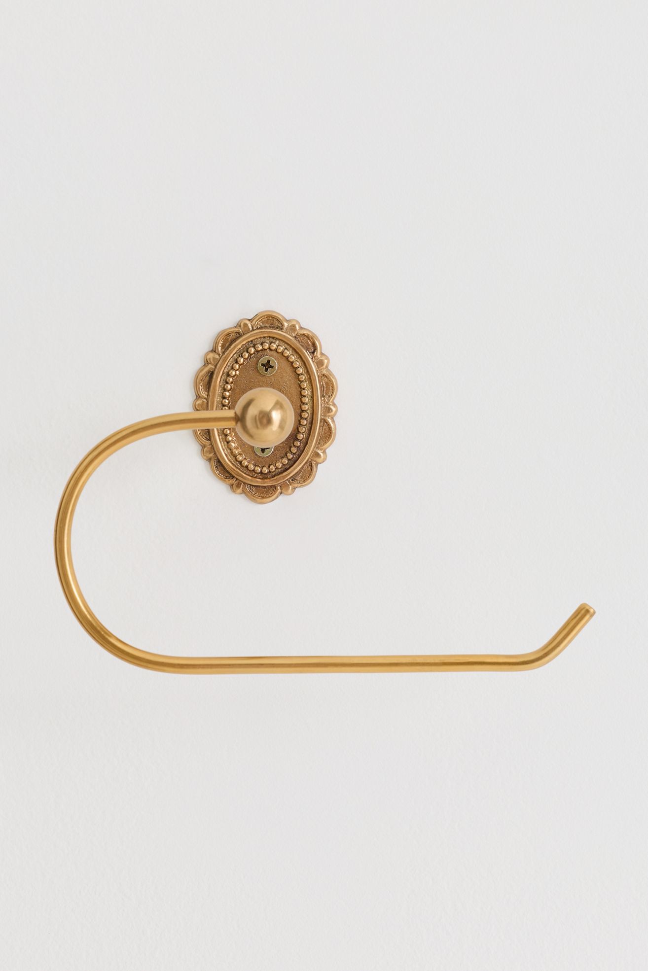 Louisa Scalloped Toilet Paper Holder - Antique Brass, One Size