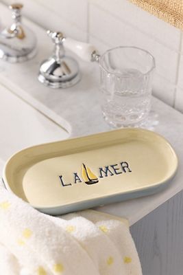 Hand-Painted Ceramic Bath Tray