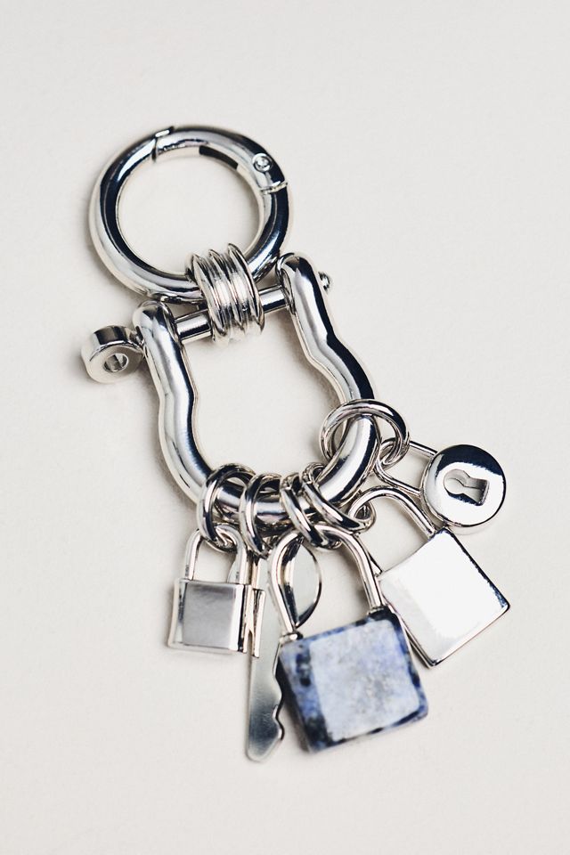Metal Lock Cluster Bag Charm #1