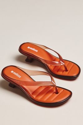 Melissa Jelly Flip-Flop Kitten Heels