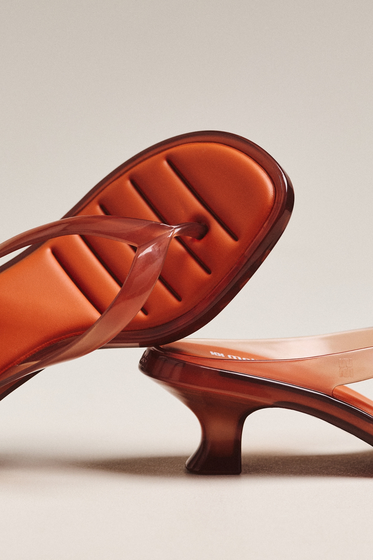 Melissa Jelly Thong Kitten Heels