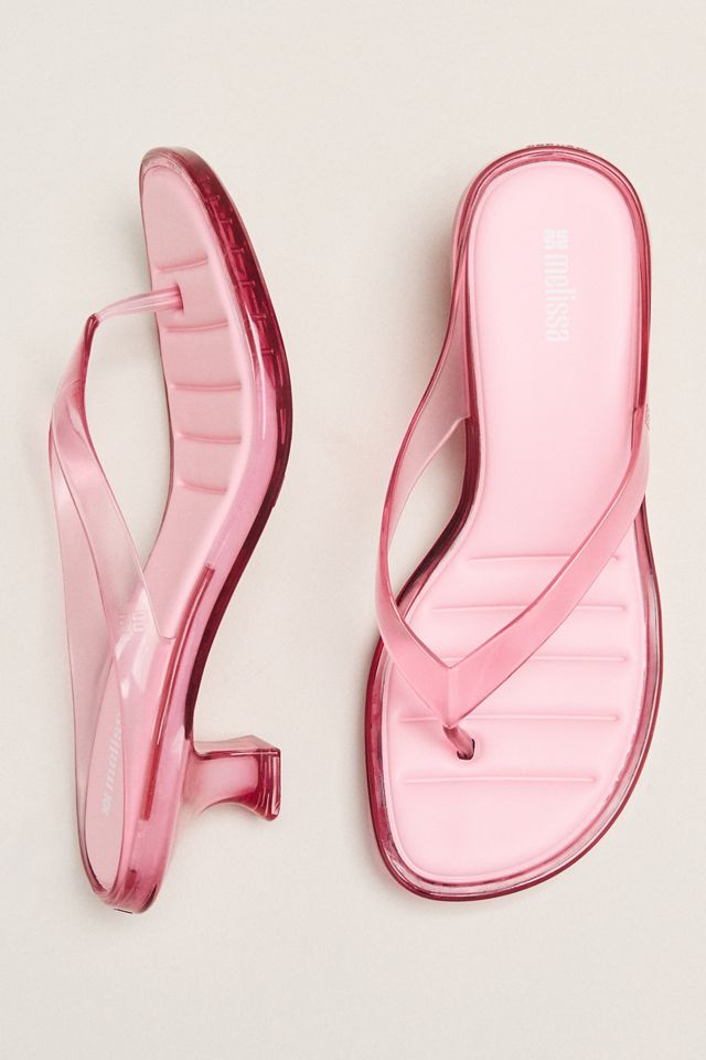 Melissa Jelly Flip-Flop Kitten Heels #1