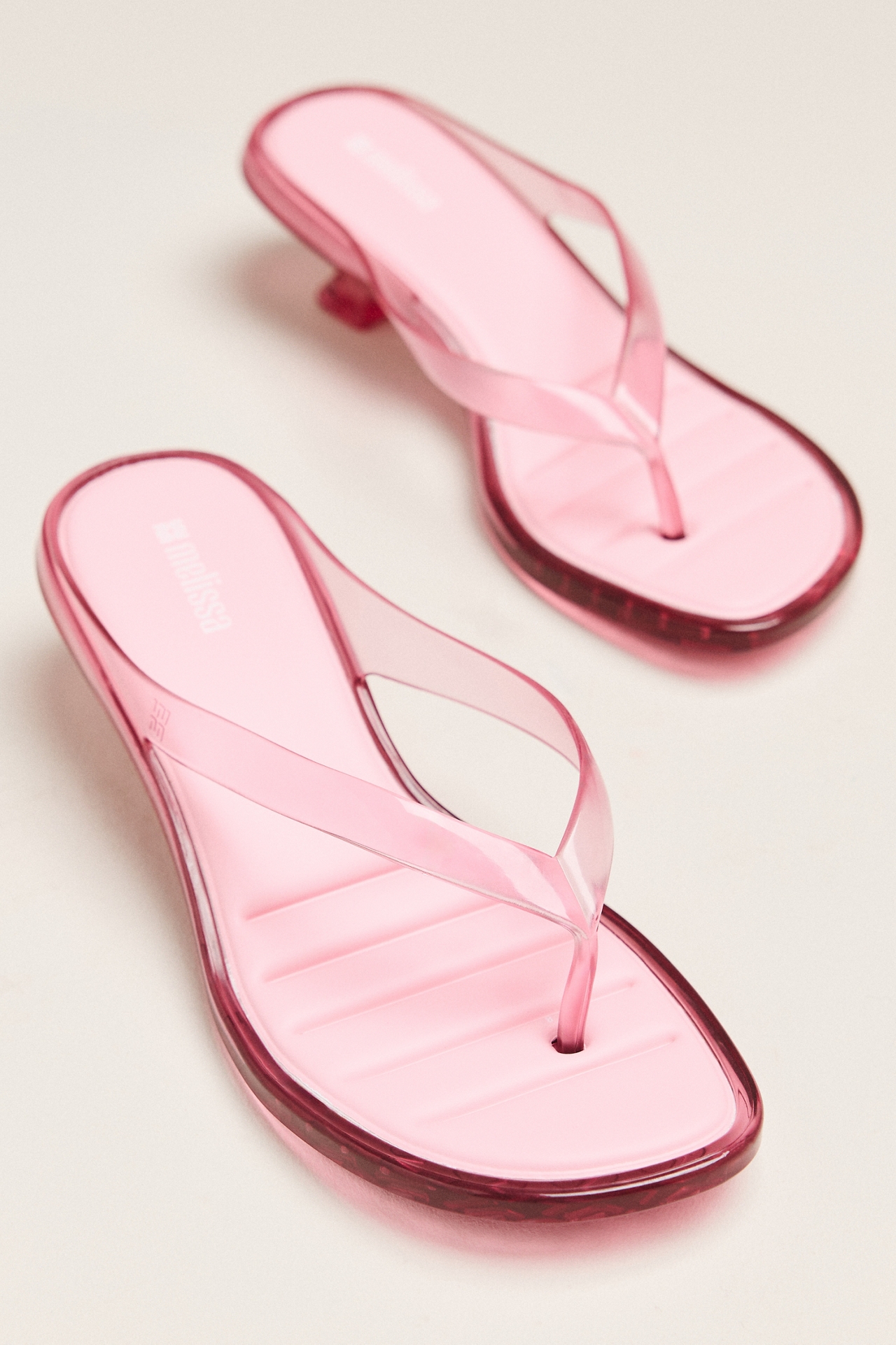 Melissa Jelly Flip-Flop Kitten Heels