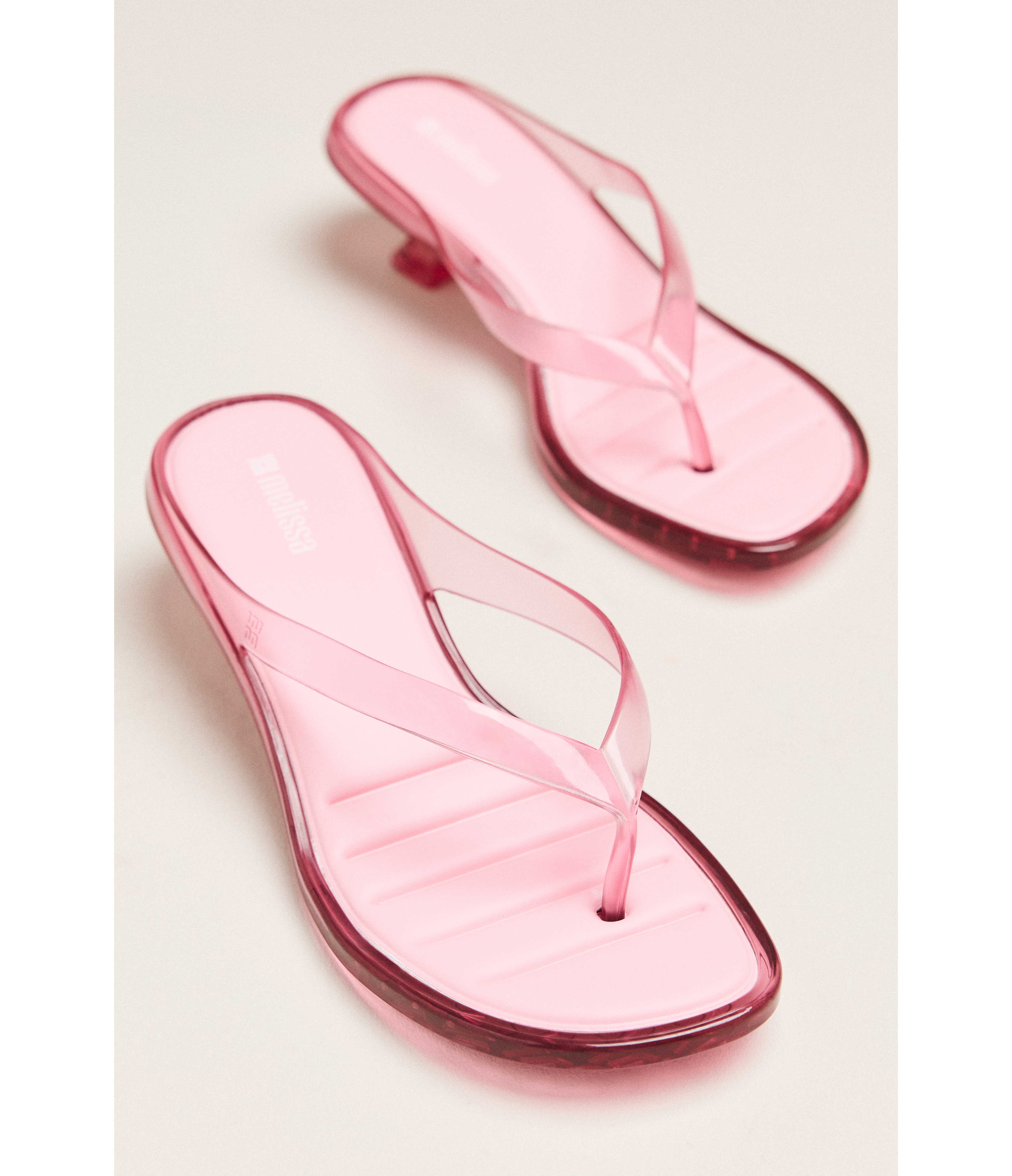 Melissa Jelly Flip-Flop Kitten Heels