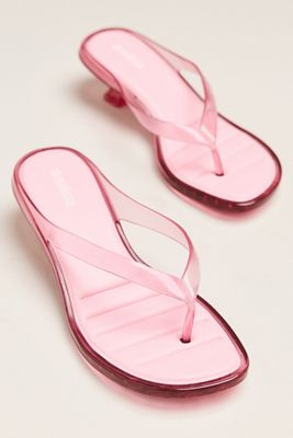 Melissa Jelly Flip-Flop Kitten Heels