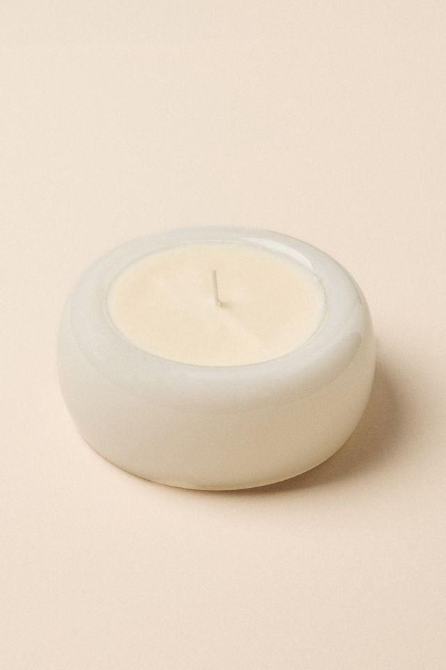 Slow Burn Glass Handblown Floral Jasmine Glass Candle #1