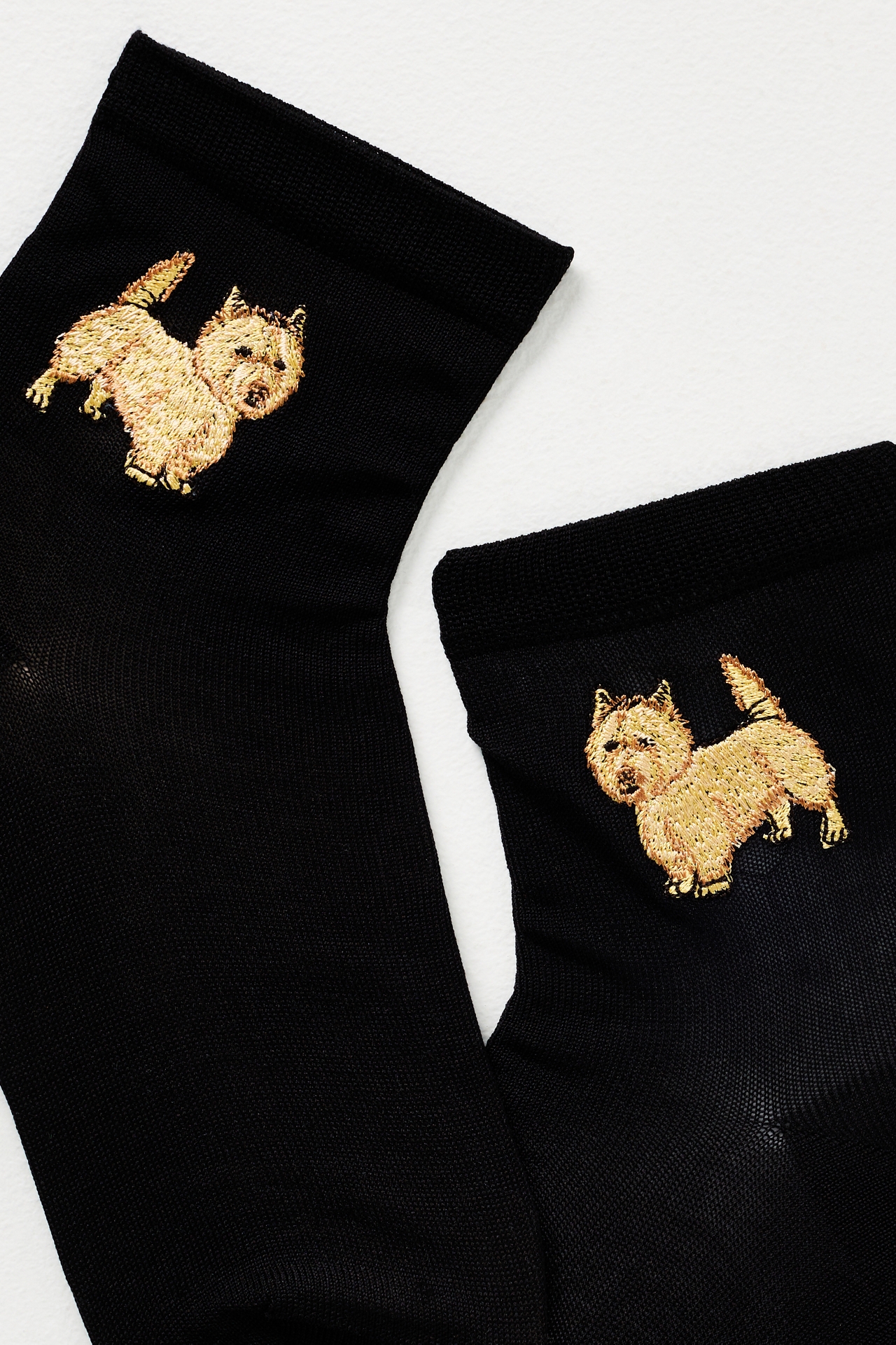 Maria La Rosa Dog Icon Silk Blend Socks