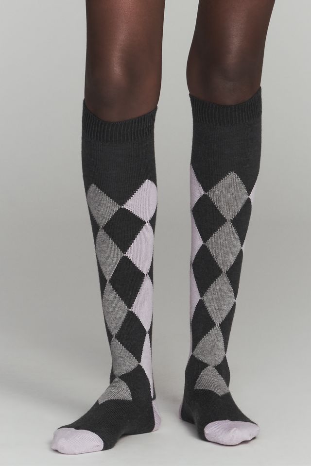 Maria La Rosa Argyle Knee-High Socks #2