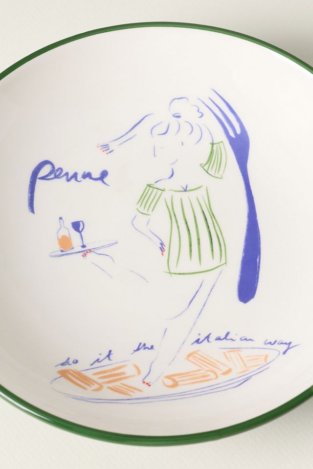 Bol à pâtes en terre cuite italienne Das Rotes Rabbit #3