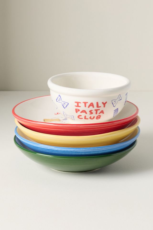 Das Rotes Rabbit Italian Earthenware Pasta Bowl #2