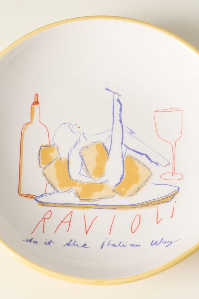 Das Rotes Rabbit Italian Earthenware Pasta Bowl #3