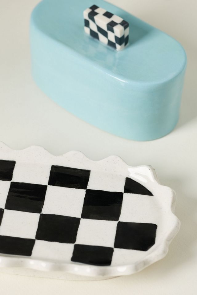 The Beige Motel x Nest Checkered Butter Dish #1