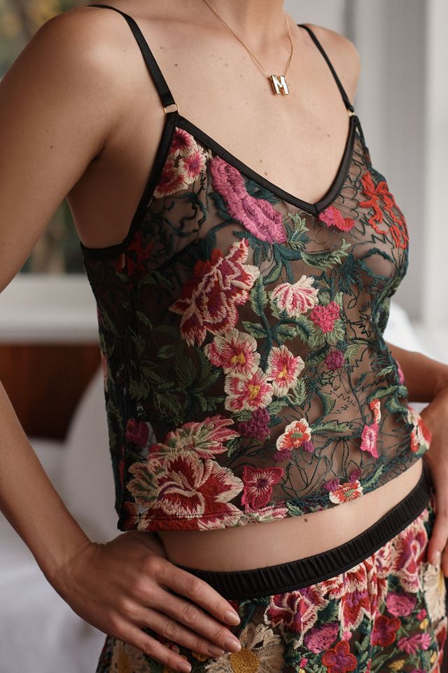 Kilo Brava Floral Mesh Cami & Tap Shorts Set #2