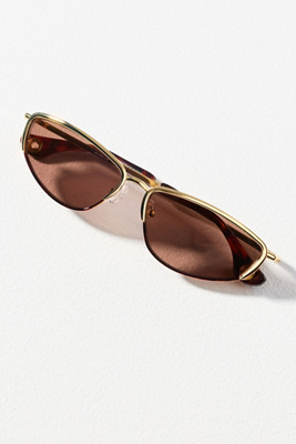 Aureum Collective Venice Cateye Sunglasses In Gold